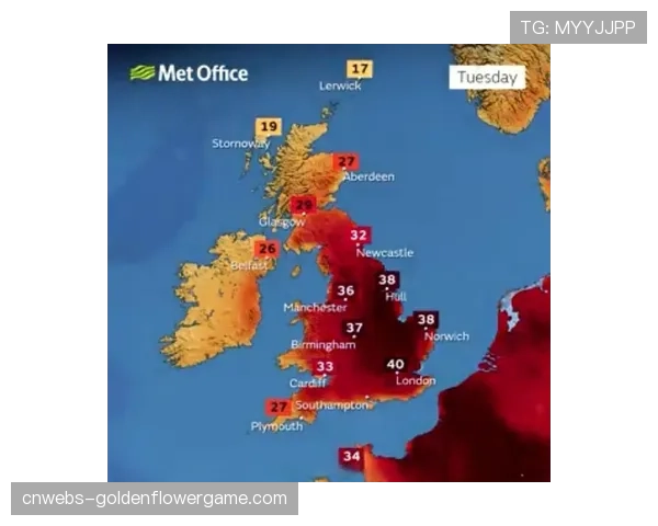天气预警：英国气象局发布本轮联赛期间多地大风与降雨警报